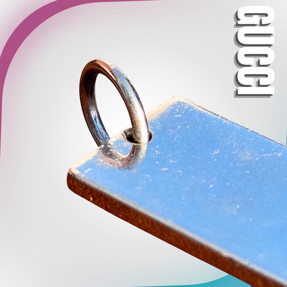 GUCCI Pre-Owned Silver & Black Canvas Monogram Keychain - Picture 13 of 15